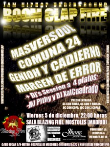 2008-12-05 Boom Clap Fire - Blazing Fire (Mostoles, Madrid)